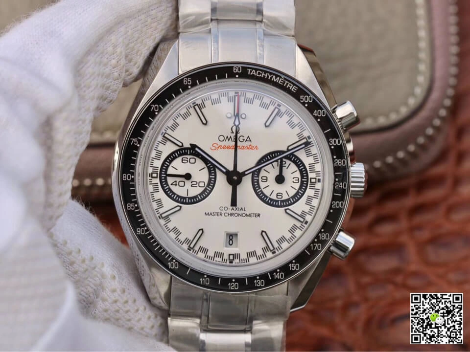 Omega Speedmaster Racing Chronograph 329.30.44.51.04.001 OM Factory 1:1 Best Edition Replica Watch White Dial